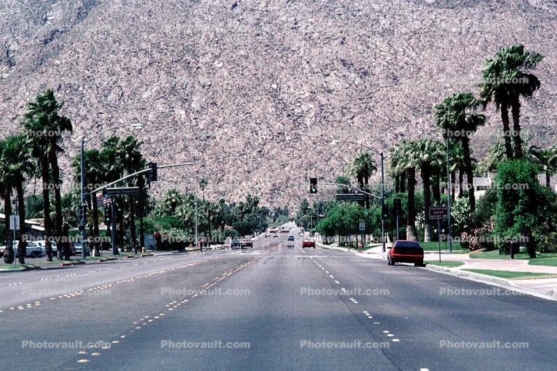 Palm Springs, Boulevard, Roadway, Road