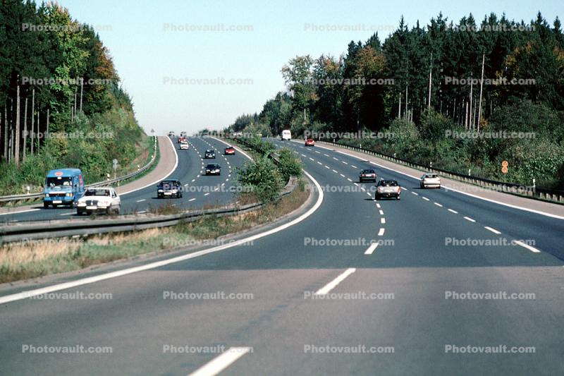 Bavaria, Highway-9, Autobahn, Roadway, Road, Car, Vehicle, Automobile