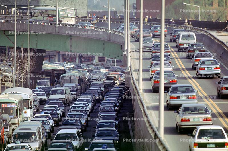 congestion, Vehicle, Car, Automobile, Sedan, traffic jam, Level-F traffic, Seoul