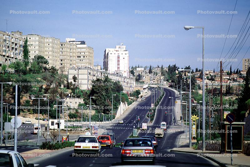 Vehicle, Car, Automobile, Sedan, Jerusalem, City Street