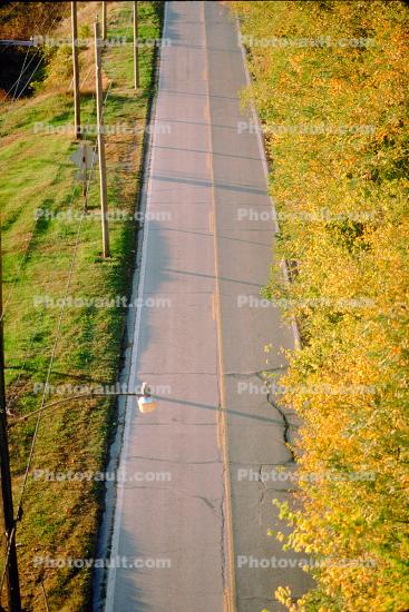 Road, Roadway, Highway, near Chester, along the Mississippi River, autumn