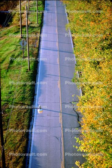 Road, Roadway, Highway, near Chester, along the Mississippi River, autumn