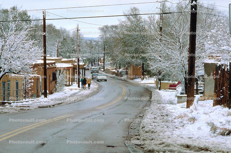 homes, snow, cold, City Street