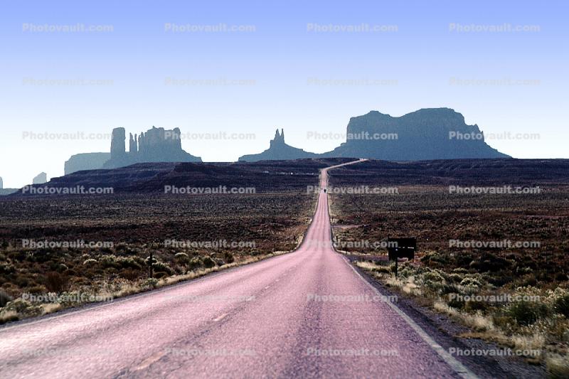 Road, Roadway, Highway 163, Monument Valley, Arizona, geologic feature, butte