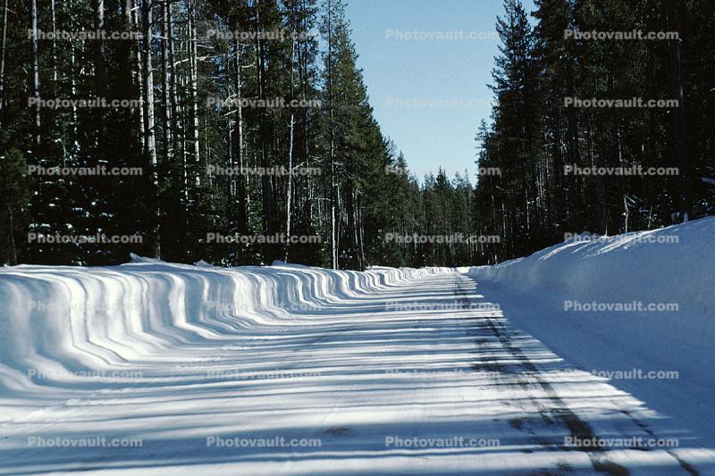 Snowy Road, Roadway, Highway 62