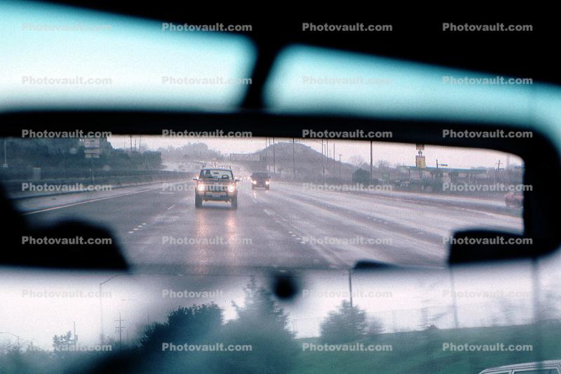 rear view mirror, Road, Roadway, Highway