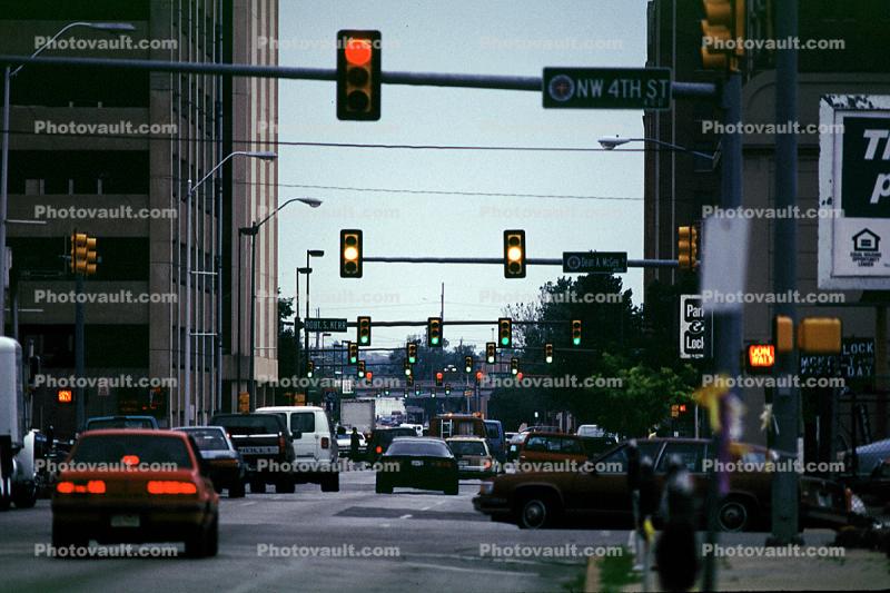 Traffic Signal Light, city street, Oklahoma City, Stop Light
