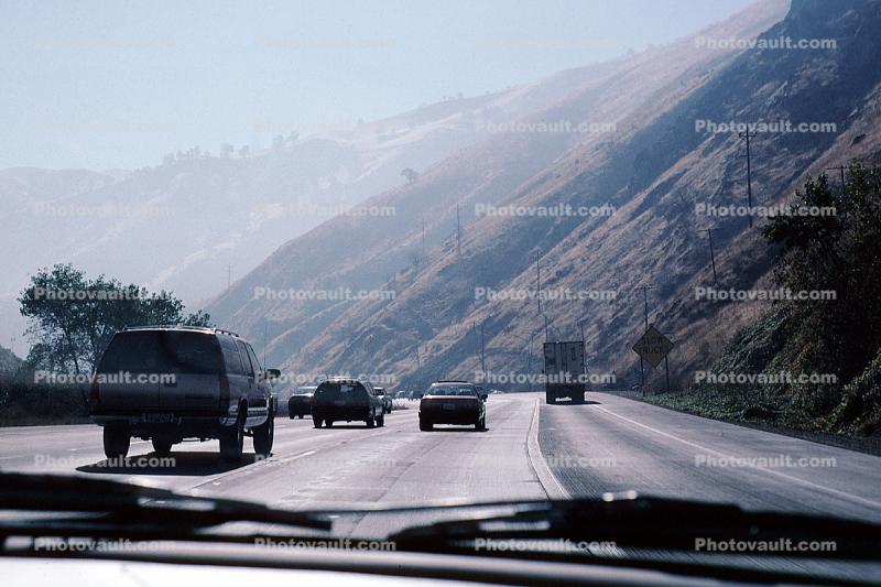 Pacific Coast Highway-1, near Santa Barbara, PCH, car, sedan, automobile, vehicles