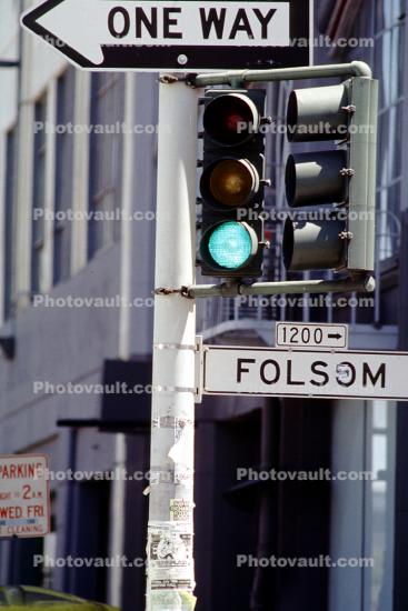 Traffic Signal Light, City Street sign