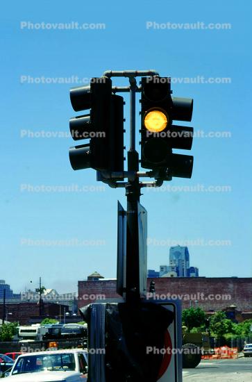 Traffic Signal Light, City Street, Caution, warning