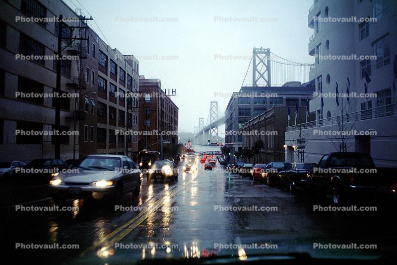 San Francisco Oakland Bay Bridge, City Street, SOMA, cars, automobile
