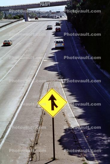 Merging on ramp, Mariposa street onto Interstate Highway I-280, Interstate Highway I-280, from Potrero Hill, Potrero Hill