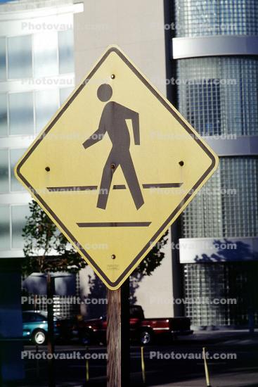 Crosswalk, Caution, warning