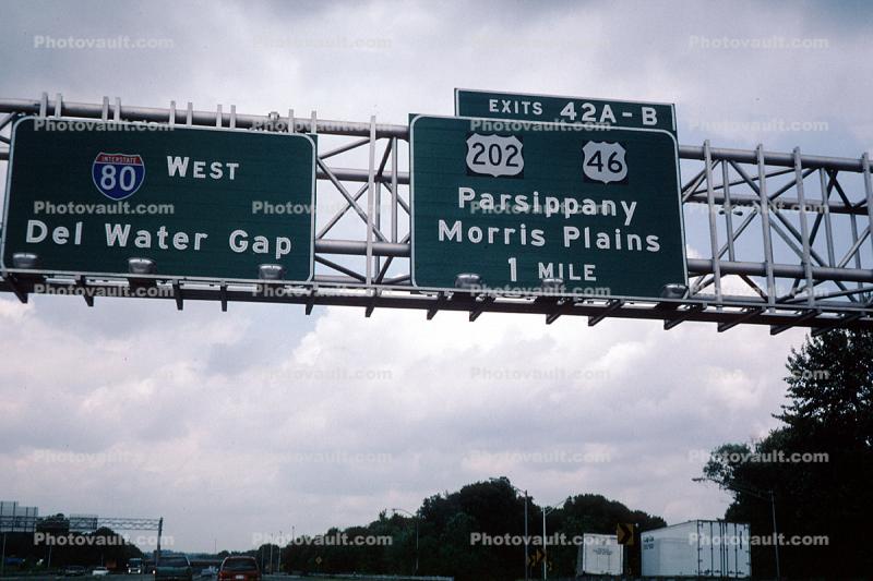 Del Water Gap, Parsippany, Interstate Highway I-80