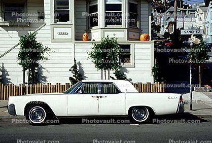 Lincoln Continental, pumpkin, automobile, 1950s