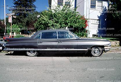 1961 Cadillac, automobile, car, fins, 1960s