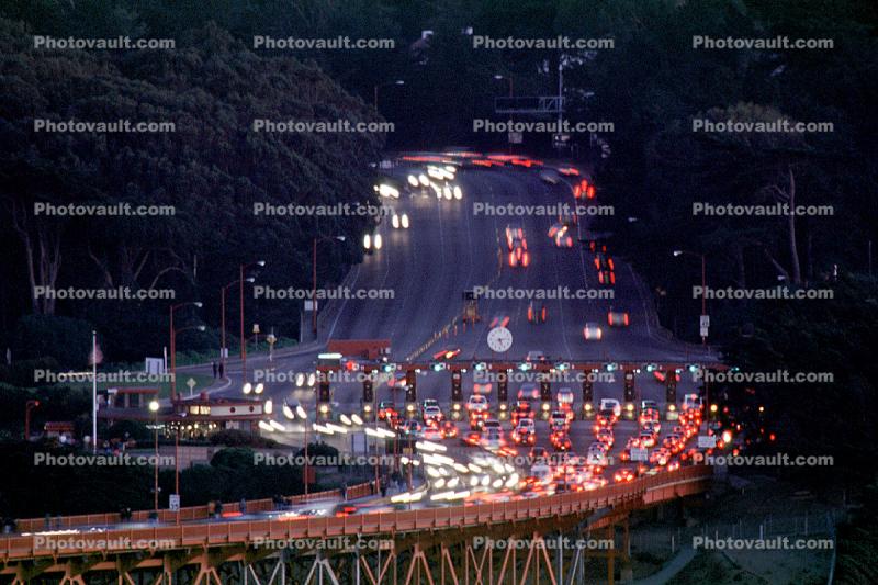 Toll Plaza, Golden Gate Bridge, traffic jam, congestion