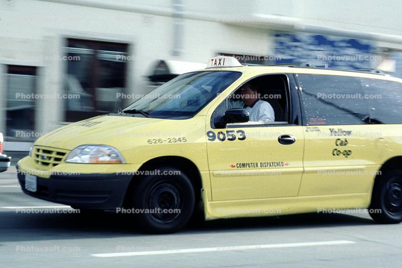taxi van, driver, cab, man, male, person