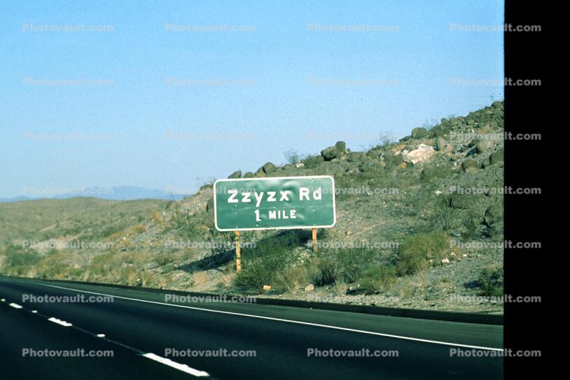 Zzyzx Road, Interstate Highway I-15, San Bernardino County