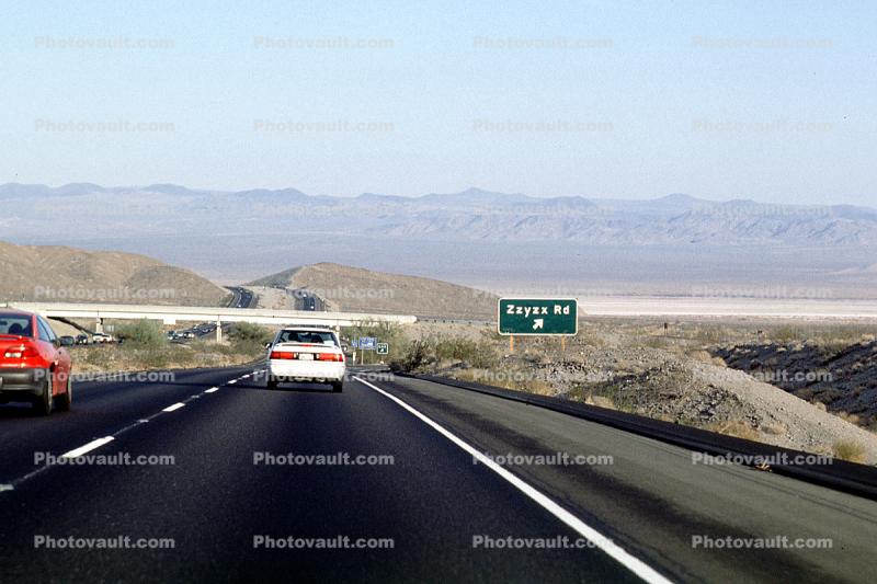 Zzyzx Road, Interstate Highway I-15, San Bernardino County