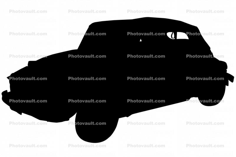 VW cabriolet, Volkswagen-Bug, Volkswagen-Beetle silhouette, logo, automobile, shape