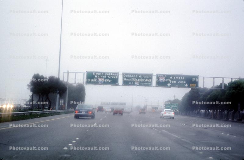 Fog, Level-A Traffic, Road, Roadway, Interstate Highway I-80