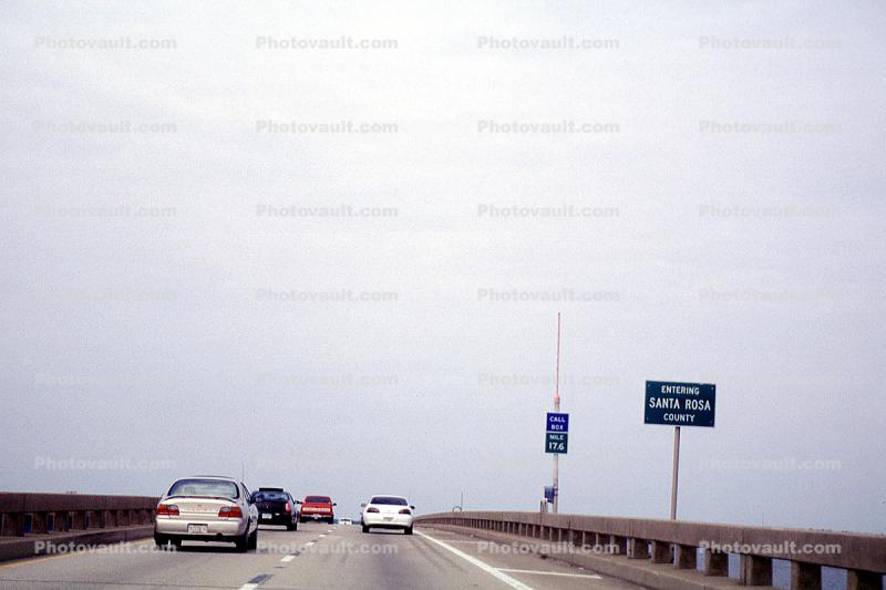 Road, Roadway, Highway, near Pensacola, entering Santa Rosa County Florida
