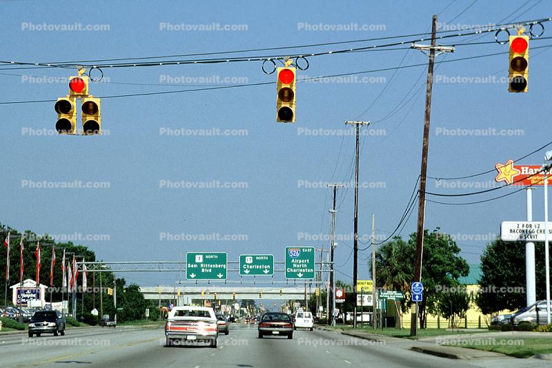 Stop Lights, Traffic Signal Light, Road, Roadway, Highway