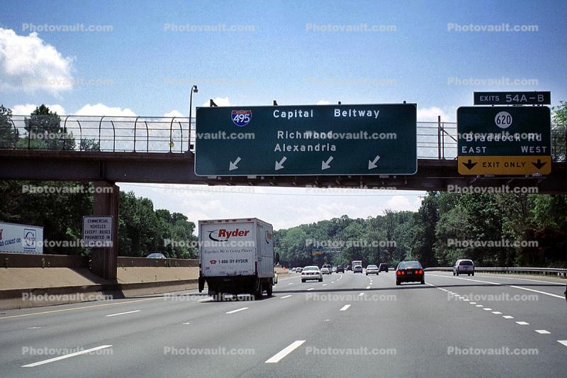 Capital Beltway, Washington DC, Freeway, Highway, Interstate, Road