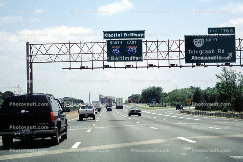 Capital Beltway, Washington DC, Freeway, Highway, Interstate, Road