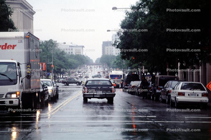 Rain, Inclement Weather, Car, Sedan, Automobile, Vehicle, Washington-DC