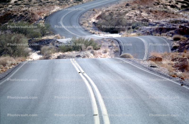 Valley of Fire, east of Las Vegas Nevada, Road, Roadway, Highway