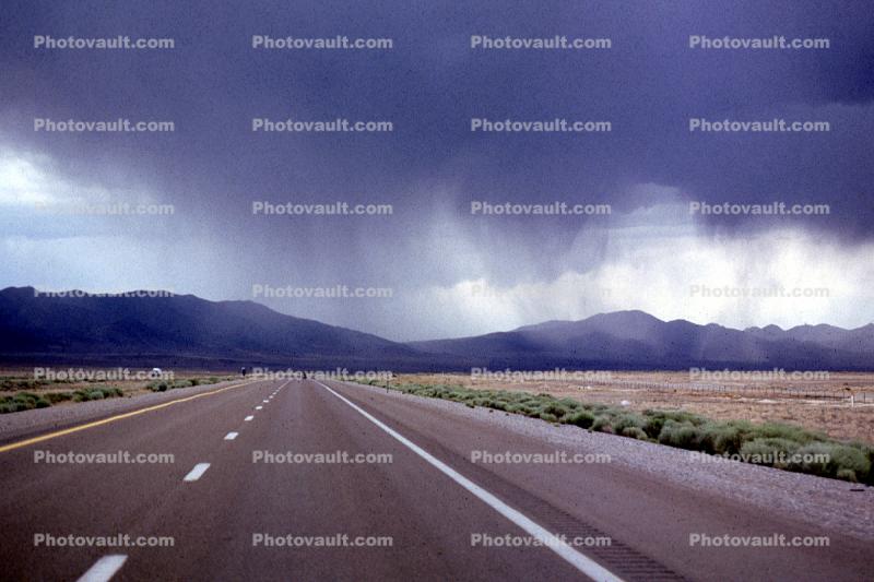 Freeway, Highway, Interstate, Road, Virga, Downpour