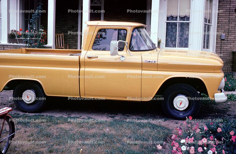 Chevy pickup truck, Chevrolet pick-up, Vehicle, August 1962, 1960s