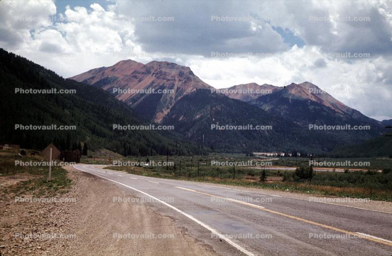 Road, Roadway, Highway, Durango, Colorado, 1969, 1960s