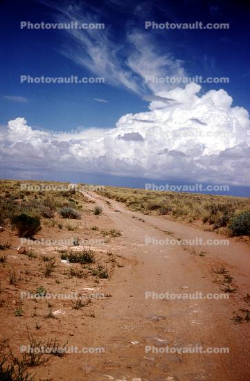 Dirt Road, Highway, Roadway, unpaved, cumulonimbus cloud, Cumiliform, Durango, Colorado