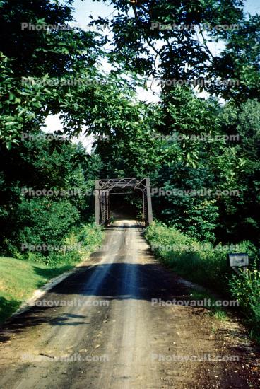 Country Road, Truss Bridge, 1944, 1940s