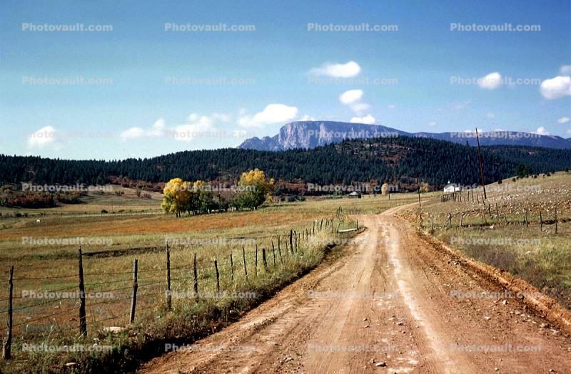 Dirt Road, Highway, unpaved, Hermits Peak, San Miguel County, Sangre de Cristo Mountains
