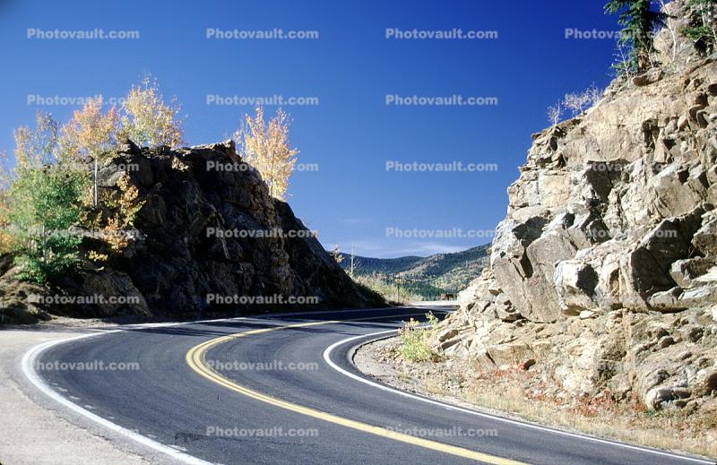 Curve, Road, Highway, near Boulder Colorado