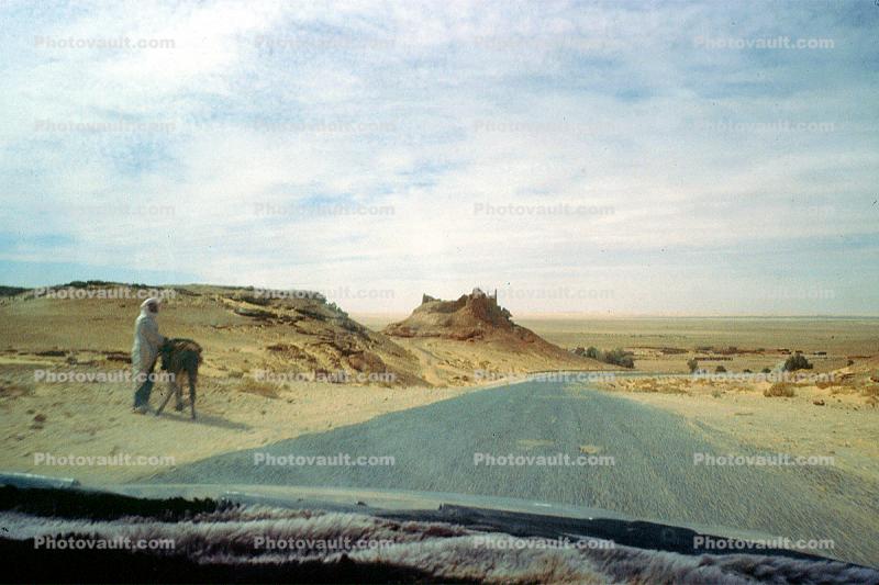 Barren Landscape, Road, Highway, Tizab, Algeria, 2007