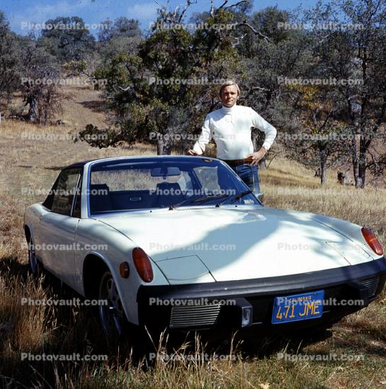 Porsche, man, male, person, automobile, 1970s