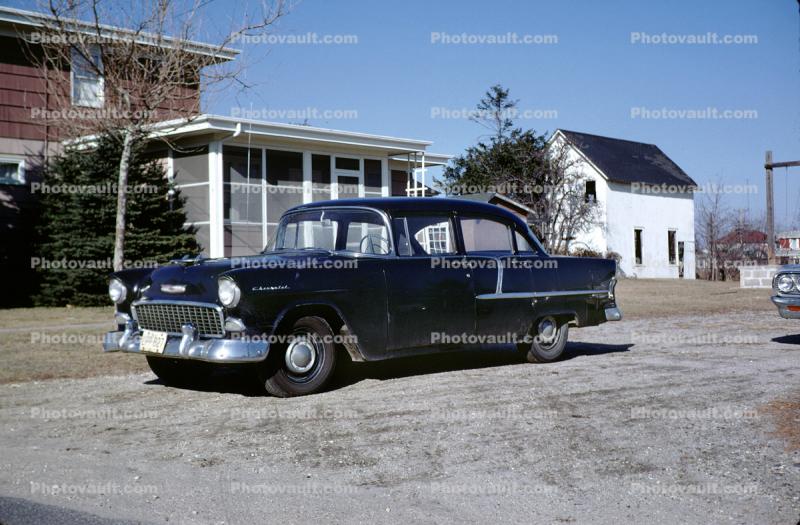 Car, Automobile, 1956 Chevy Bel Air, 1950s