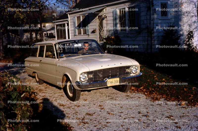 Ford Falcon Station Wagon, Car, Automobile, 1960s