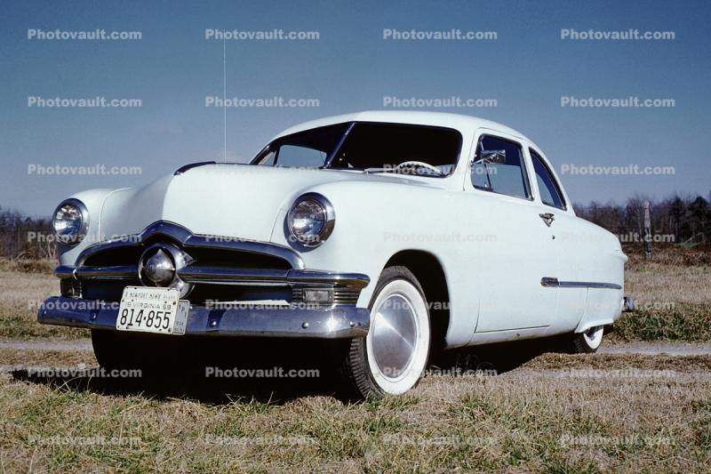 1950 Ford Custom Coupe, two-door car, automobile, 1950s