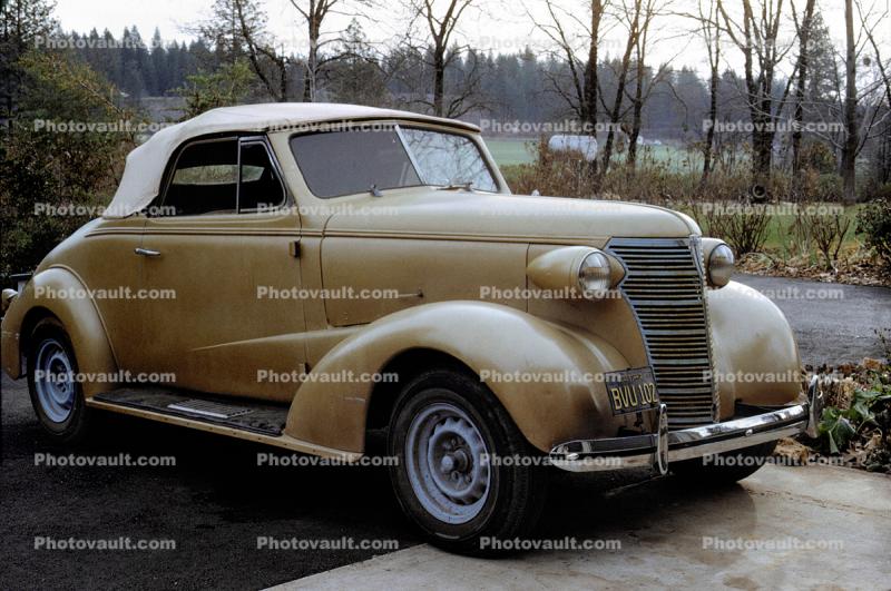 1938 Chevy Convertible, coupe, car, automobile, 1930's