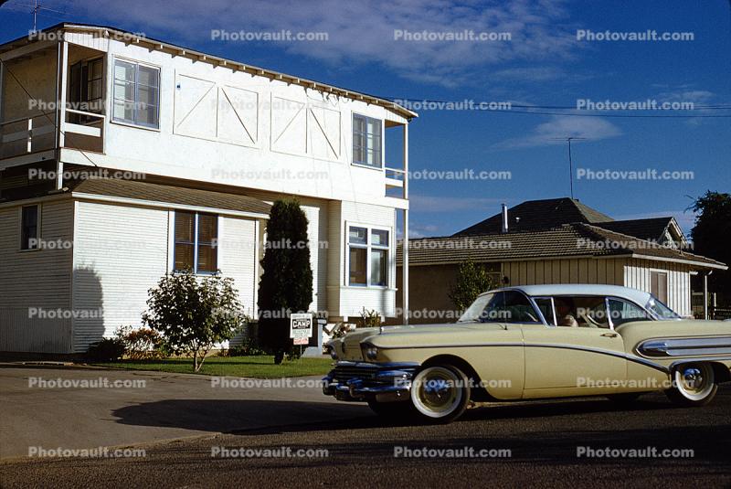 1958 Buick Century, 2-door coupe, Car, two-door coupe, home, house, September 1959, 1950s
