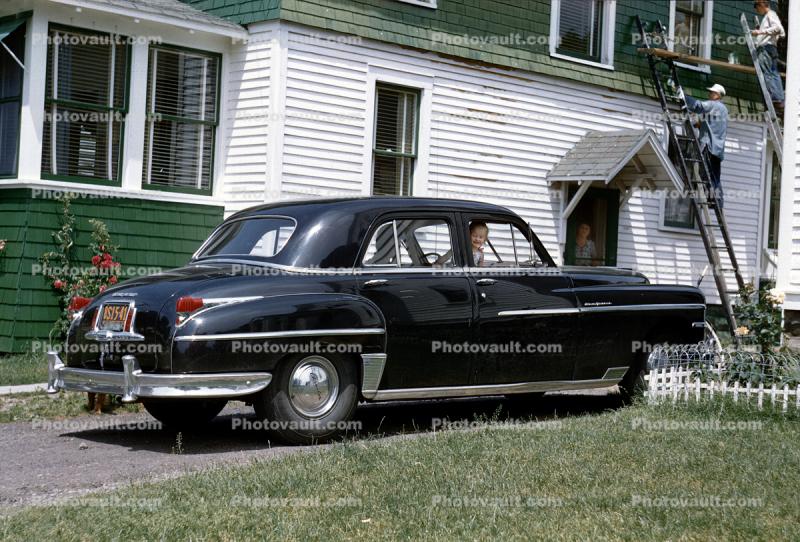 1949 Chrysler New Yorker, 4-door sedan, cottagecore, 1953, 1950s