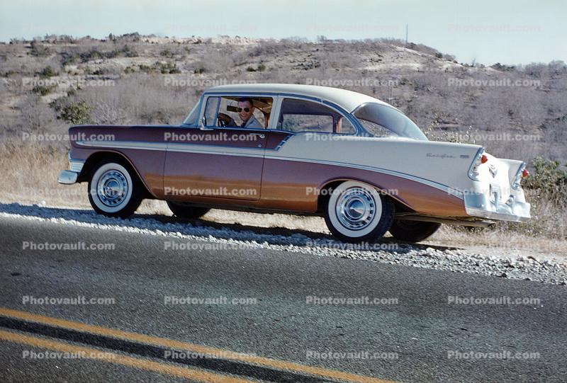 1956 Chevy Bel Air, Whitewall Tires, 1950s