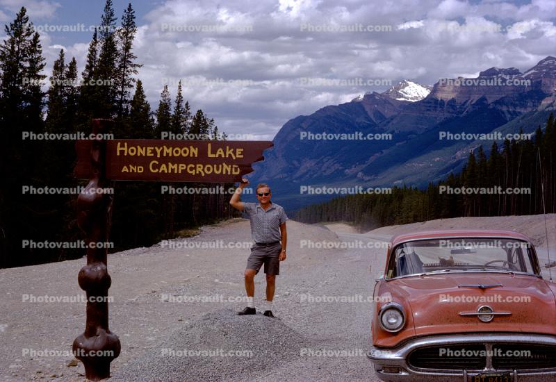 Oldsmobile, car, Honeymoon Lake and Campground, June 1963, 1960s
