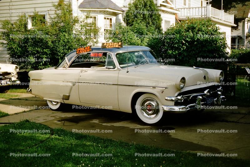 1954 Ford Crestline, 2-door, Washed, whitewall tires, 1955, 1950s